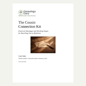 The Cousin Connection Kit by Gary Katz — cover