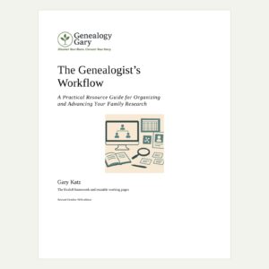 The Genealogist’s Workflow by Gary Katz — resource guide cover
