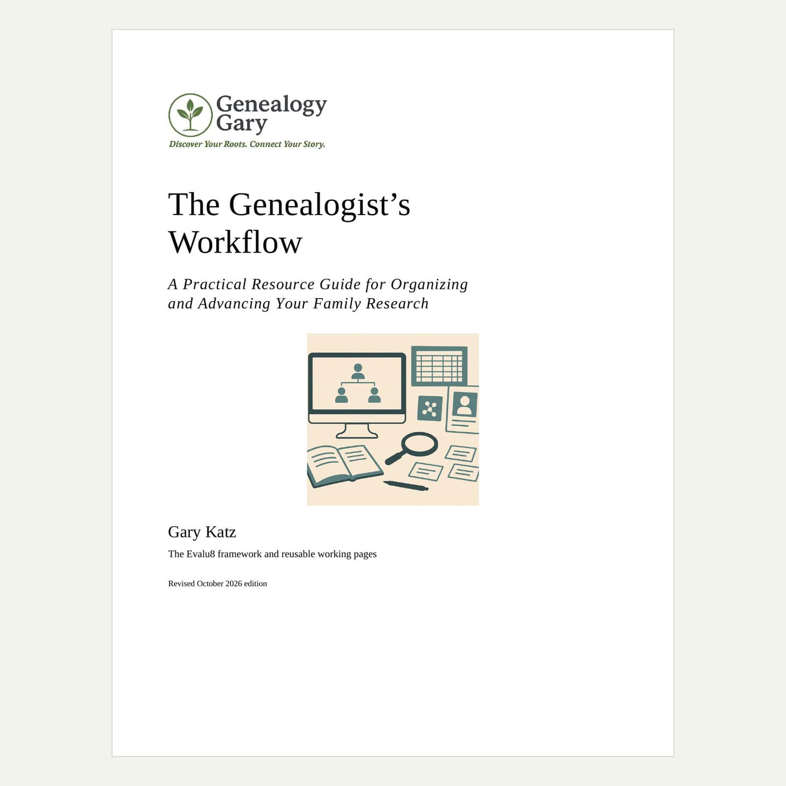 The Genealogist’s Workflow by Gary Katz — resource guide cover